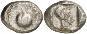 (460-410 a.C.). Panfilia. Side. Estátera. (S. 5425). 10,73 g. MBC.