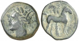 (s. IV a.C.). Zeugitana. Cartago. AE 16. (S. 6444 var). 2,50 g. MBC.