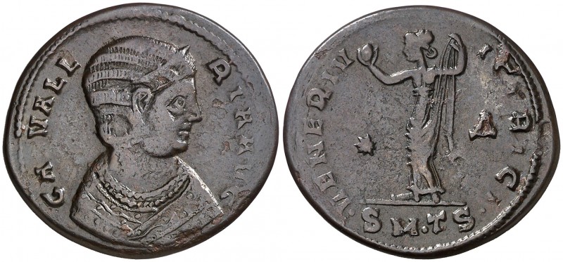 (308-311 d.C.). Galeria Valeria. Tesalónica. Follis. (Spink 14592) (Co. 2) (RIC....