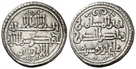 Almorávides. Ali ibn Yusuf & el amir Sir. Quirate. (V. 1774) (Hazard 983). 0,96 g. EBC-.