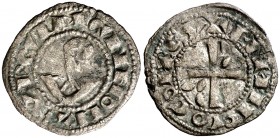 Comtat d'Urgell. Ermengol VIII (1184-1209). Agramunt. Diner. (Cru.V.S. 119) (Cru.C.G. 1935a). 0,71 g. Ex Colección Marqués de Dou. Ex Áureo & Calicó 2...