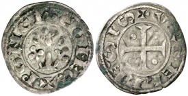 Comtat d'Urgell. Ponç de Cabrera (1236-1243). Agramunt. Diner. (Cru.V.S. 126.2) (Cru.C.G. 1943c). 0,69 g. MBC-.