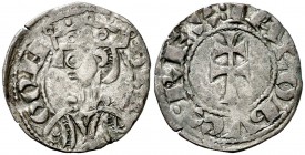 Jaume I (1213-1276). Zaragoza. Dinero jaqués. (Cru.V.S. 318) (Cru.C.G. 2134). 1,05 g. MBC.