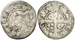 Jaume II (1291-1327). Barcelona. Diner. (Cru.V.S. 340) (Cru.C.G. 2158). 0,93 g. MBC-.