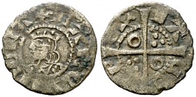 Jaume II (1291-1327). Barcelona. Òbol. (Cru.V.S. 343) (Cru.C.G. 2165). 0,46 g. Escasa. MBC-.