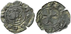 Jaume II (1291-1327). Sicília. Diner. (Cru.V.S. 360) (Cru.C.G. 2178) (MIR. 182). 0,66 g. MBC-.