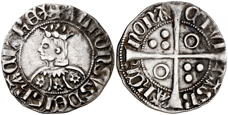 Alfons III (1327-1336). Barcelona. Croat. (Cru.V.S. 366.1) (Cru.C.G. 2184c). 3,0...