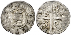 Pere III (1336-1387). Barcelona. Diner. (Cru.V.S. 416.3) (Cru.C.G. 2030b). 1,05 g. Ex Áureo 22/09/1999, nº 402. MBC.
