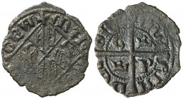 Maria y Martí el Jove de Sicília (1395-1402). Sicília. Diner. (Cru.V.S. 731) (Cru.C.G. 2669). 0,54 g. MBC.