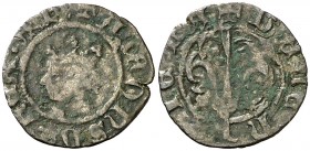 Alfons IV (1416-1458). València. Diner. (Cru.V.S. 868) (Cru.C.G. 2915). 0,73 g. Rara. MBC-.
