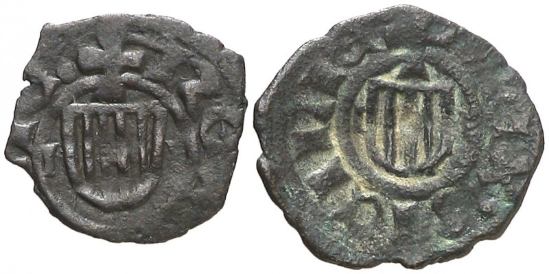 Joan II (1458-1479). Sicília. (Cru.V.S. 984) (Cru.C.G. 3023). Lote de 2 dineros ...