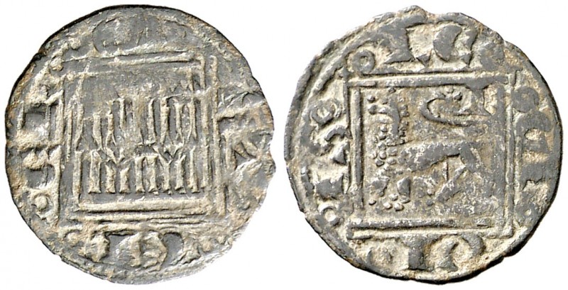 Alfonso X (1252-1284). Burgos. Óbolo. (AB. 281.3). 0,49 g. MBC.