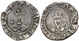 Reyes Católicos. Segovia. 1 blanca. (AC. 40). 1,22 g. MBC.