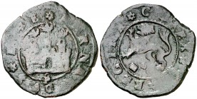 Reyes Católicos. Segovia. 2 maravedís. (AC. 99). 4,52 g. Rara. BC+/MBC-.