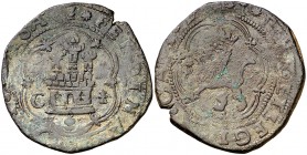 Reyes Católicos. Cuenca. 4 maravedís. (AC. 135). 7,87 g. MBC-/BC+.