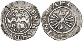 Reyes Católicos. Granada. 1/2 real. (AC. 233). 1,56 g. Escasa. MBC-.