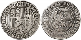 Reyes Católicos. Segovia. P. 1 real. (AC. 381). 3,08 g. MBC-.
