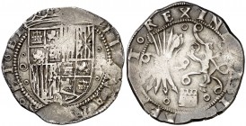 Reyes Católicos. Segovia. 1 real. (AC. 384). 3,38 g. Rara. MBC.