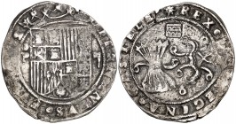 Reyes Católicos. Segovia. 2 reales. (AC. 507). 5,87 g. Acueducto de tres arcos y dos pisos. Ex Colección Javier Verdejo 19/10/2017, nº 12. Rara. MBC-....
