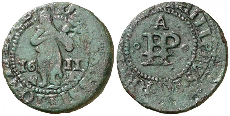 1611. Felipe III. Perpinyà. 1 ternet. (AC. 49) (Cru.C.G. 3809). 1,80 g. MBC.