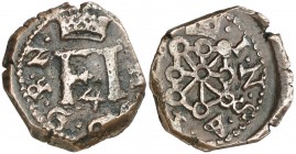 s/d. Felipe III. Pamplona. 4 cornados. (AC. 58). 4,55 g. MBC/MBC+.
