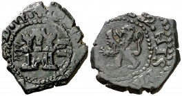 1602. Felipe III. Valladolid. 2 maravedís. (AC. 205). 1,64 g. Escasa. MBC/MBC+.