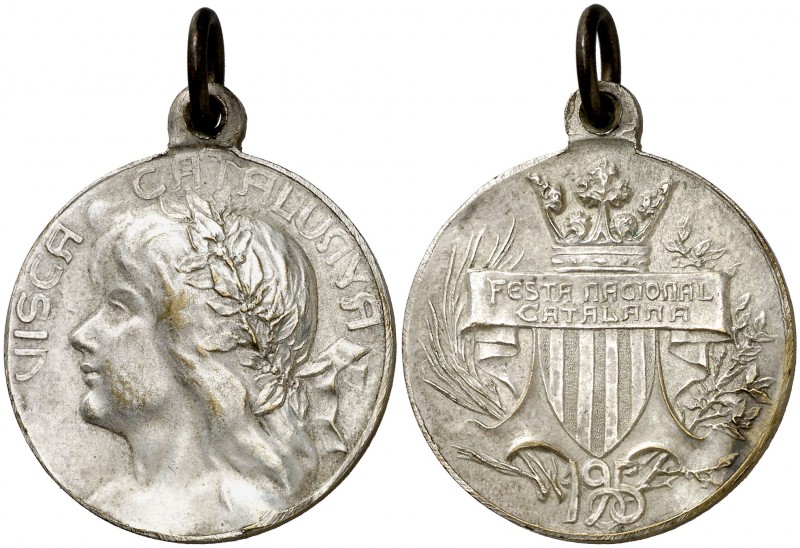 1905. Barcelona. Festa Nacional Catalana. (Cru.Medalles 992). 9 g. Ø26 mm. Latón...