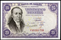 1946. 25 pesetas. (Ed. D51a) (Ed. 450a). 19 de febrero, Flórez Estrada. Serie C. S/C-.