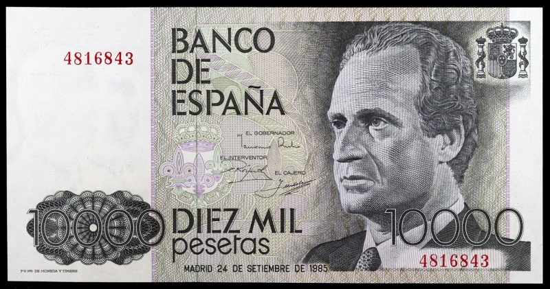 1985. 10000 pesetas. (Ed. E7) (Ed. 481). 24 de septiembre, Juan Carlos I/Felipe....