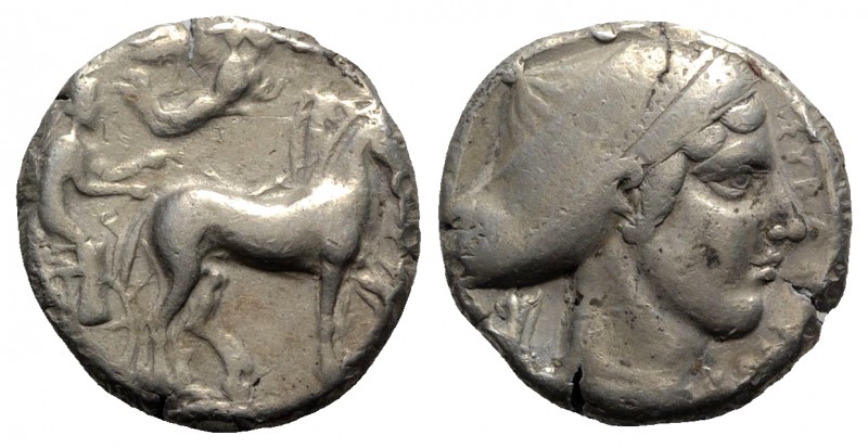 Sicily, Syracuse, 466-405 BC. AR Tetradrachm (23mm, 17.26g, 9h), c. 430 BC. Char...