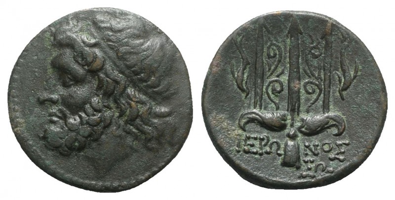 Sicily, Syracuse. Hieron II (275-215 BC). Æ (20mm, 6.38g, 11h), c. 263-218 BC. H...