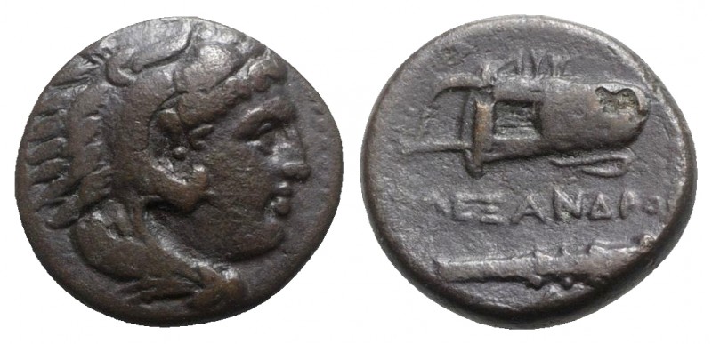 Kings of Macedon, Alexander III ‘the Great’ (336-323 BC). Æ (17mm, 5.72g, 6h). U...