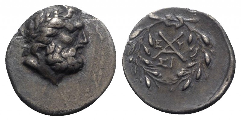 Achaia, Achaian League. Sikyon, c. 195-188 BC. AR Triobol – Hemidrachm (15.5mm, ...