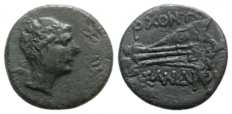 Kings of Bosporos, Asander (Archon, c. 47-43 BC). Æ Tetrachalkon (22mm, 6.83g, 1...