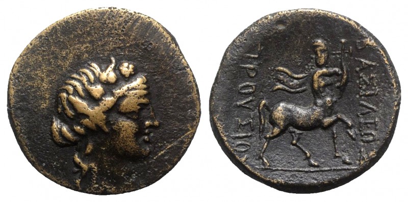 Kings of Bithynia, Prusias II (182-149 BC). Æ (23mm, 5.85g, 12h). Wreathed head ...