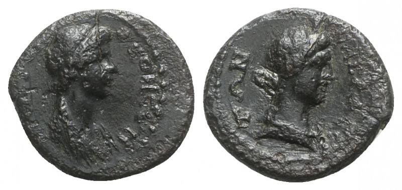 Mysia, Pergamon, c. AD 40-60. Æ (18mm, 2.89g, 12h). Draped bust of Senate r. R/ ...