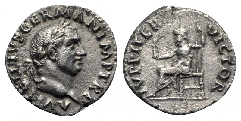 Vitellius (AD 69). AR Denarius (18.5mm, 3.16g, 6h). Rome, c. late April-December...