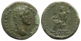 Antoninus Pius (138-161). Thrace, Philippopolis. Æ (30mm, 17.37g, 6h). Laureate head r. R/ Tyche seated l., holding patera and cornucopiae. Varbanov 7...