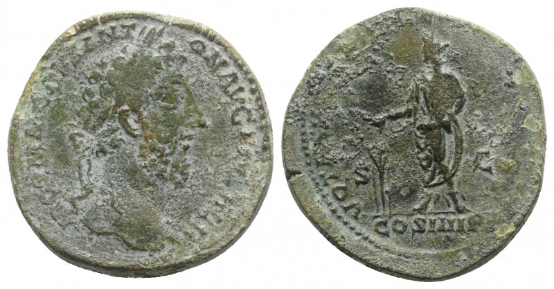 Commodus (177-192). Æ Sestertius (32mm, 25.10g, 11h). Rome, AD 184. Laureate hea...