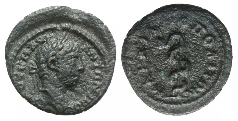 Elagabalus (218-222). Moesia Inferior, Marcianopolis. Æ (16mm, 2.27g, 12h). Laur...