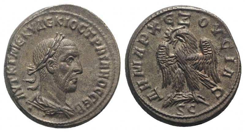 Trajan Decius (249-251). Antioch. BI Tetradrachm (27mm, 14.05g, 1h), AD 250-1. L...