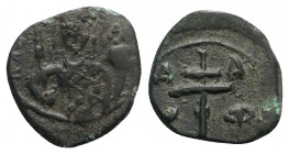 Alexius I (1081-1118). Æ Tetarteron (17mm, 2.40g, 6h). Uncertain Greek mint. Crowned bust facing, wearing loros and holding jeweled sceptre and globus...