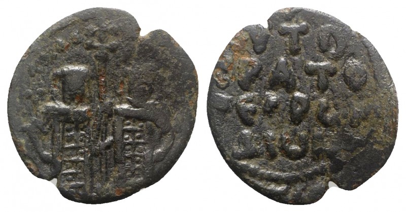 Andronicus II Palaeologus and Michael IX (1282-1328). Æ Assarion (21mm, 2.20g, 6...