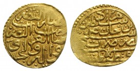 Islamic, Ottoman Empire. Murad III (AH 982-1003 / AD 574-1595 AD). AV Sultani (19mm, 3.40g, 3h). Qustantiniya, date off flan. Album 1332. Good VF