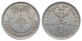 Biafra. Alluminium 1 Shilling 1969 (23.5mm, 1.76g, 6h). KM 2. Good VF