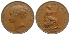 Great Britain, Victoria (1837-1901). Half Penny 1853 (34mm, 18.81g, 12h). KM 726. Good VF