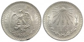 Mexico. AR 1 Peso 1923 (34mm, 16.70g, 6h). KM 455. Good VF