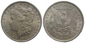 USA. AR One Dollar 1883 Morgan, New Orleans (38mm, 26.81g, 6h). KM 110. Good VF