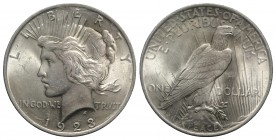 USA. AR One Dollar 1923 Liberty (38mm, 26.80g, 6h). KM 150. VF