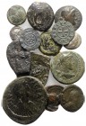 Mixed lot of 15 Greek, Byzantine and Medieval Æ coins, to be catalog. Lot sold as is, no return